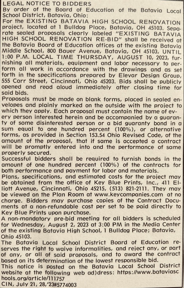 legal notice