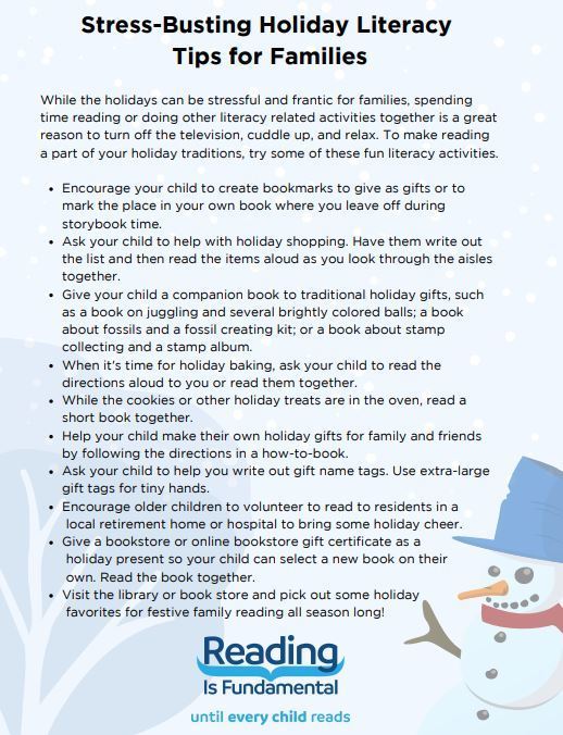 Stress-Busting Holiday Literacy Tips for Families